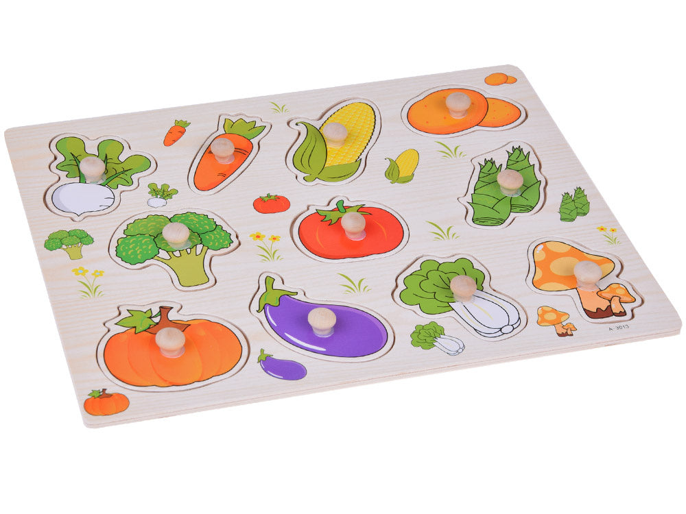 Drvene puzzle povrće 11 elemenata