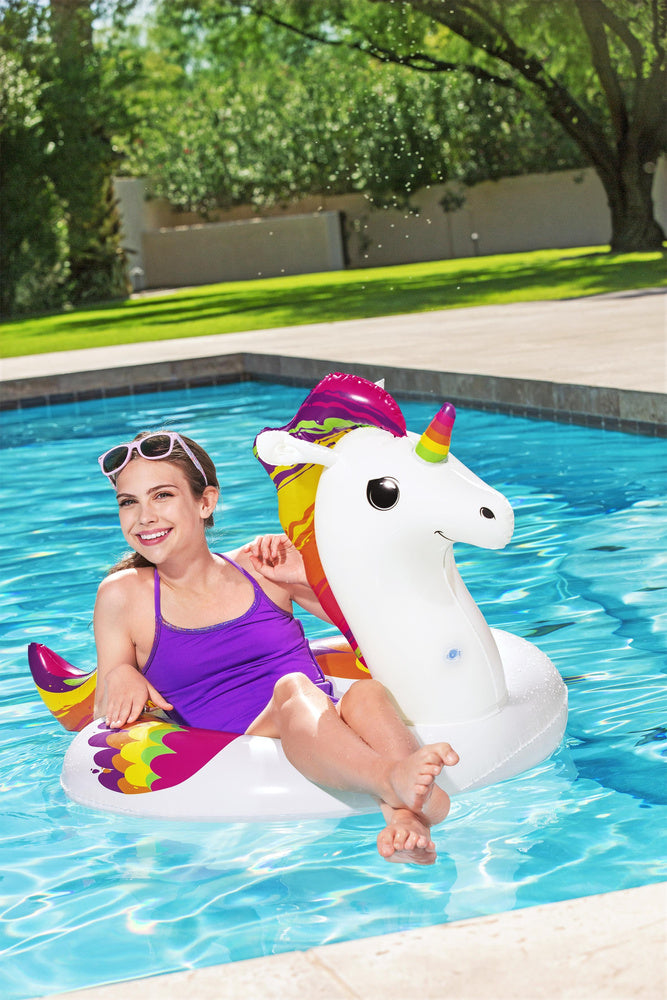 Obruč za plivanje jednorog na napuhavanje 119 x 91 cm Bestway 36159