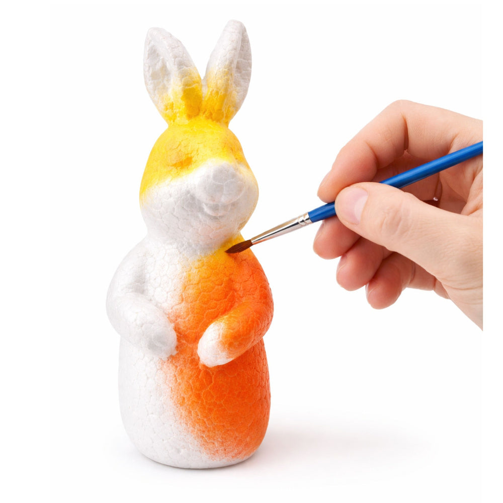 Bunny Styrofoam Decoration Painting Kit 3 Eggs Paint