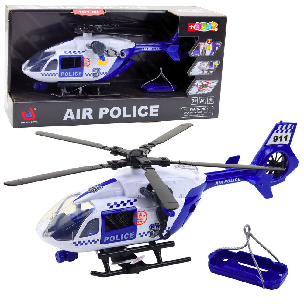Policijski helikopter za igru  Hook sa zvučnim i svjetlosnim efektima 1:14 - bijelo/plavi