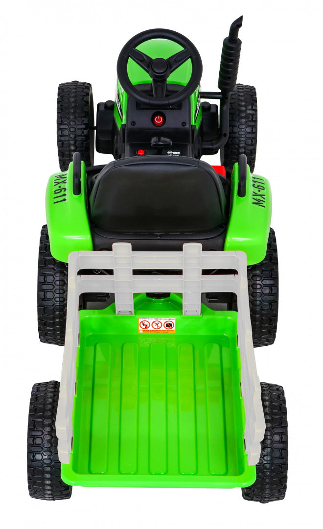 Traktor na akumulator BLOW - zeleni