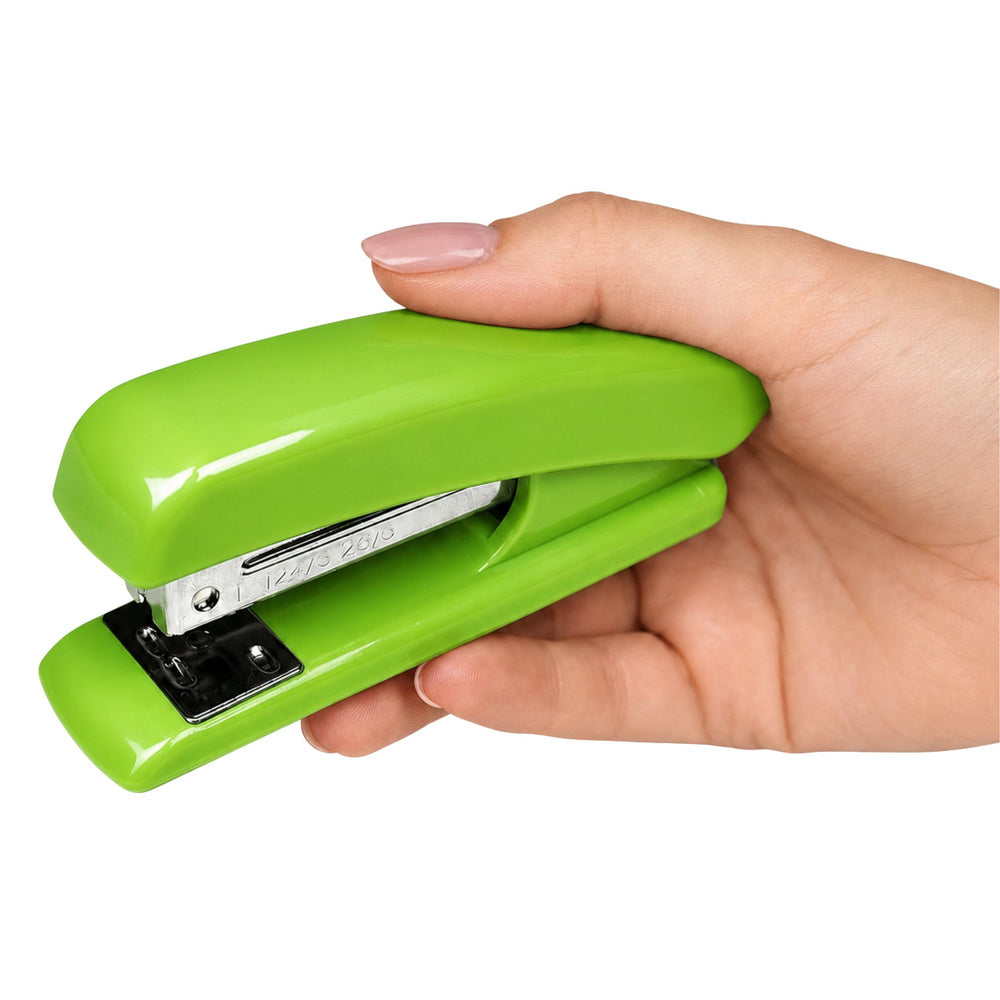 Metal Office Stapler Up to 25 Sheets 24/6 26/6 Staples Green