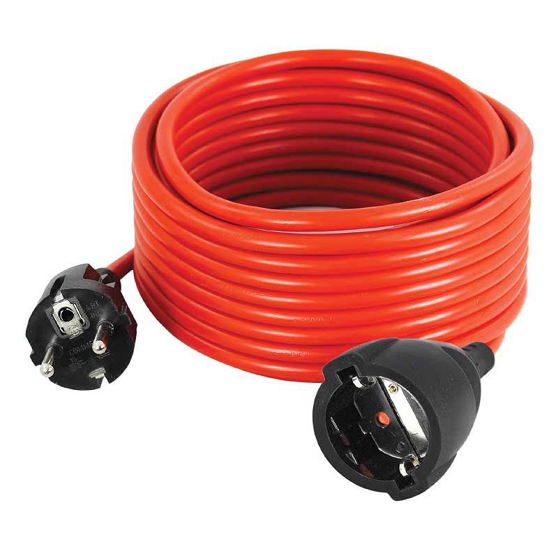 Kabel produžni 3*1,5 10m crveni Commel