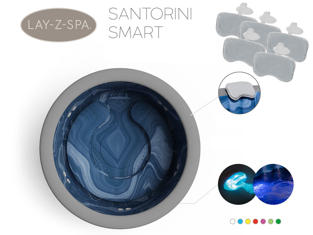 Bestway Lay-Z-Spa Santorini PRO 7 LED