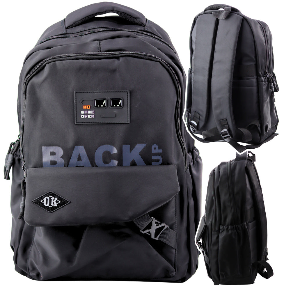 Školski ruksak Back UP sa 6 pretinaca 23L - crni