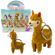 Backpack Keychain Llama Alpaca LED Flashlight Sounds