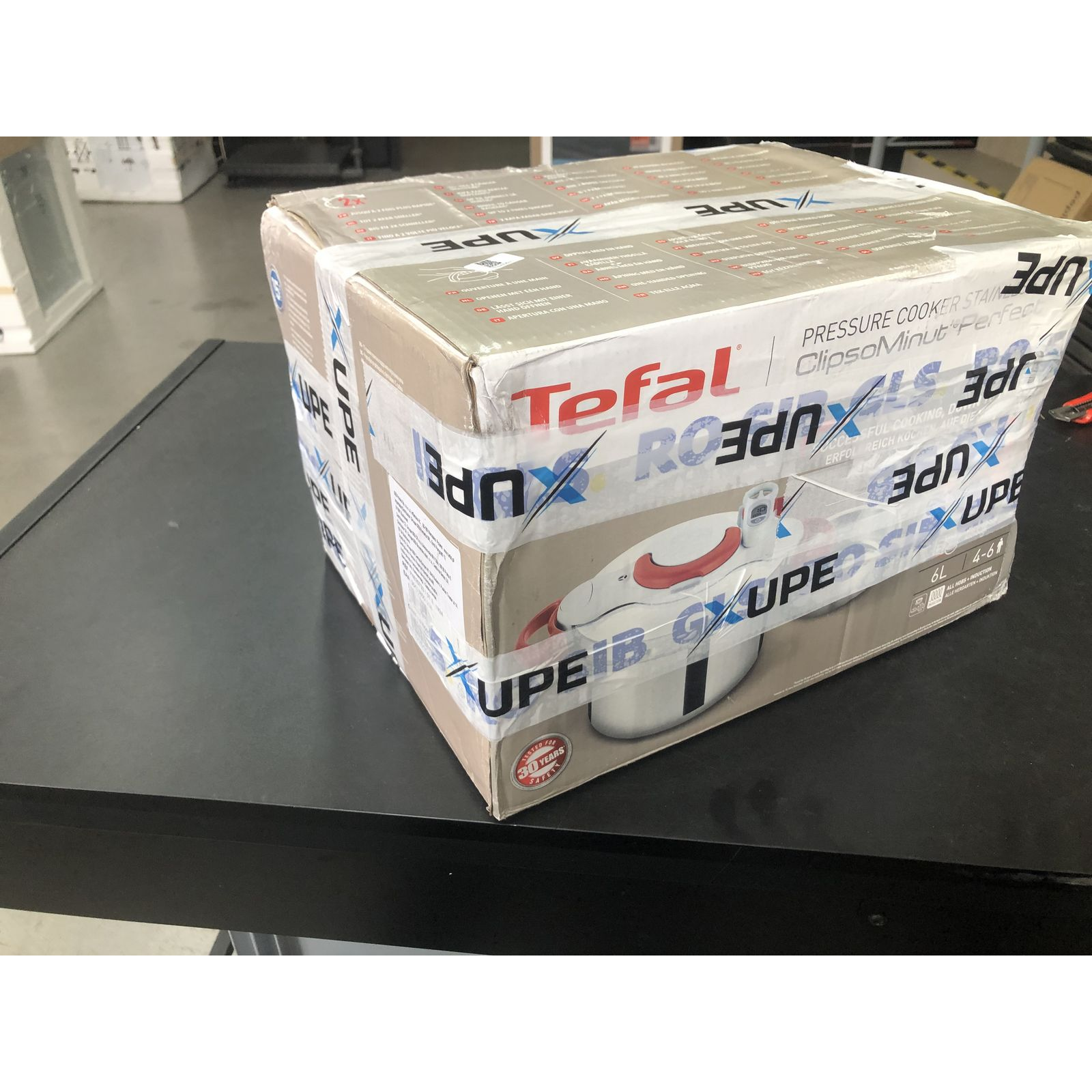 Tefal Clipsominut Perfetct 6L Crveno, Nehrđajući čelik