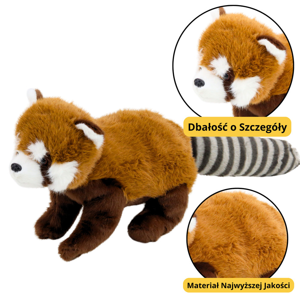 Plišana igračka Crvena panda 45cm - smeđa