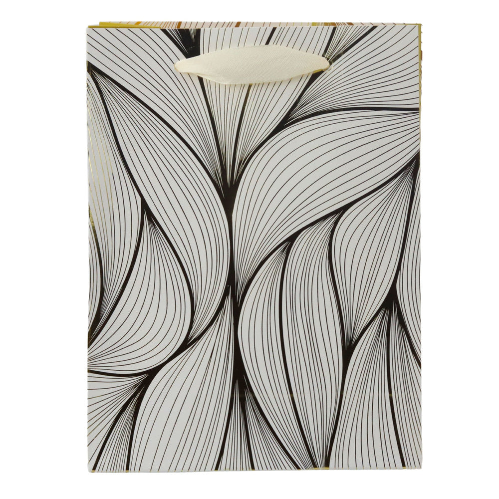 Gift Bag Wavy Gold Pattern Mix Color 23 x 18 x 10 cm