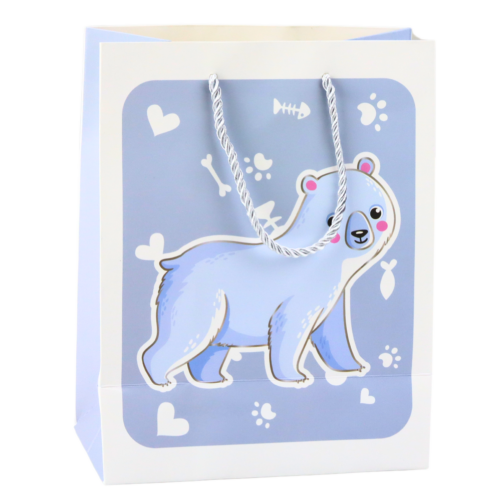 Gift Bag 3D Animals Pastel 23x 18 x 10cm