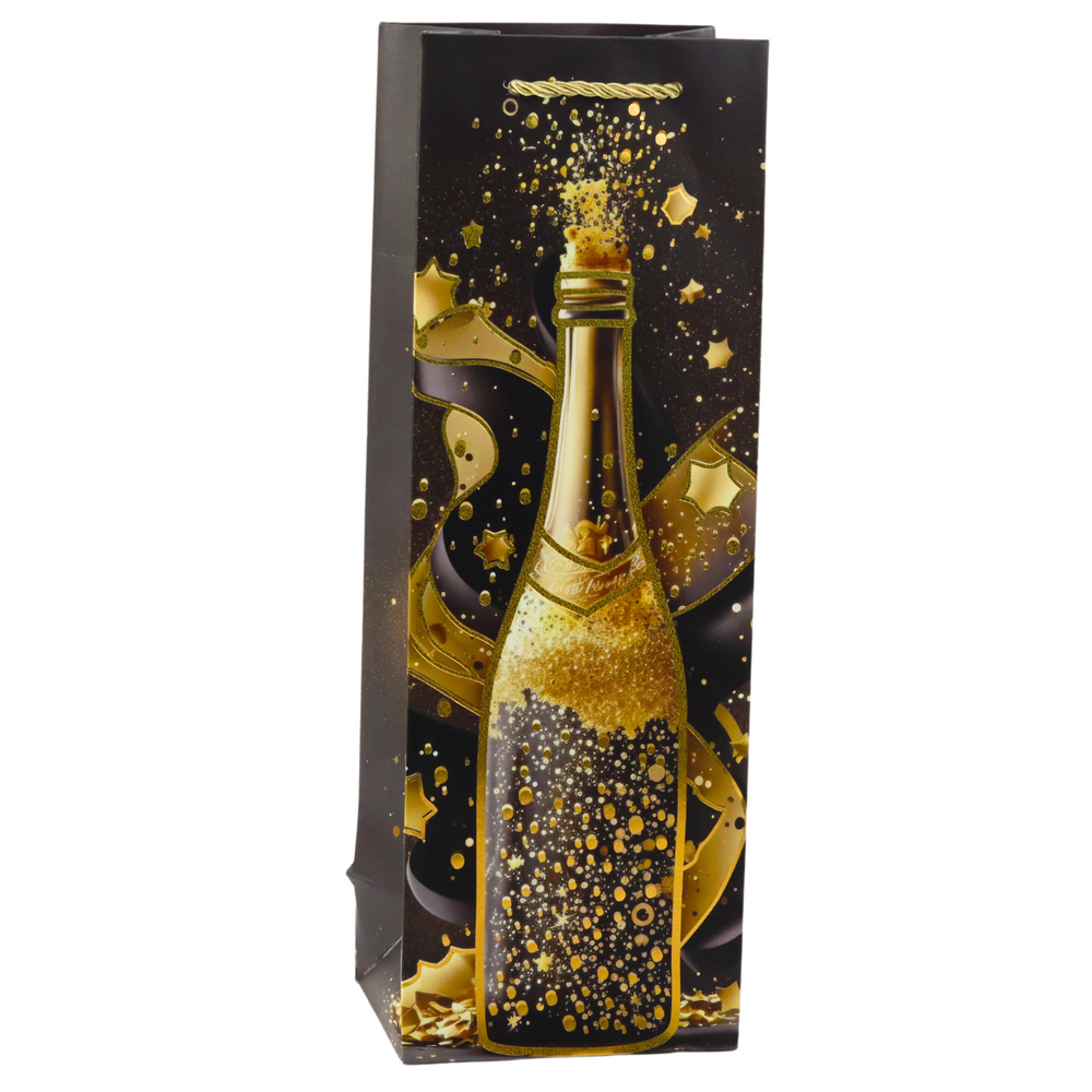 Wine Gift Bag Paper Bottle Champagne 35 x 12 x 9 cm
