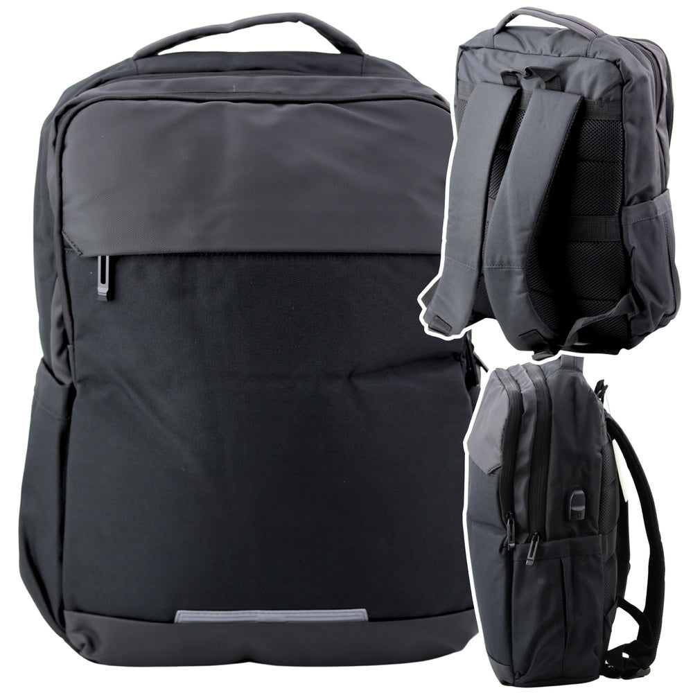 Poslovni i školski ruksak sa pretincem za laptop 16L 45cm - crni