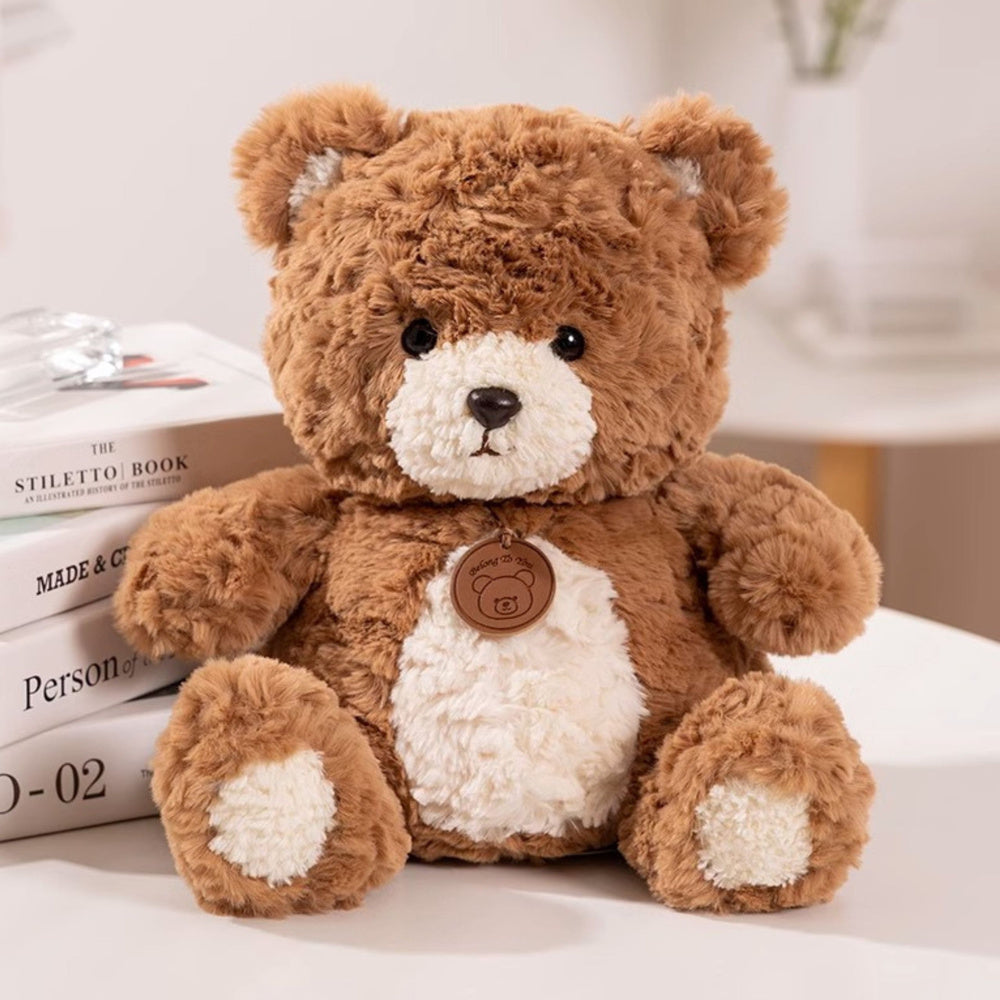 Plišana igračka medo s privjeskom oko vrata 25cm - smeđi