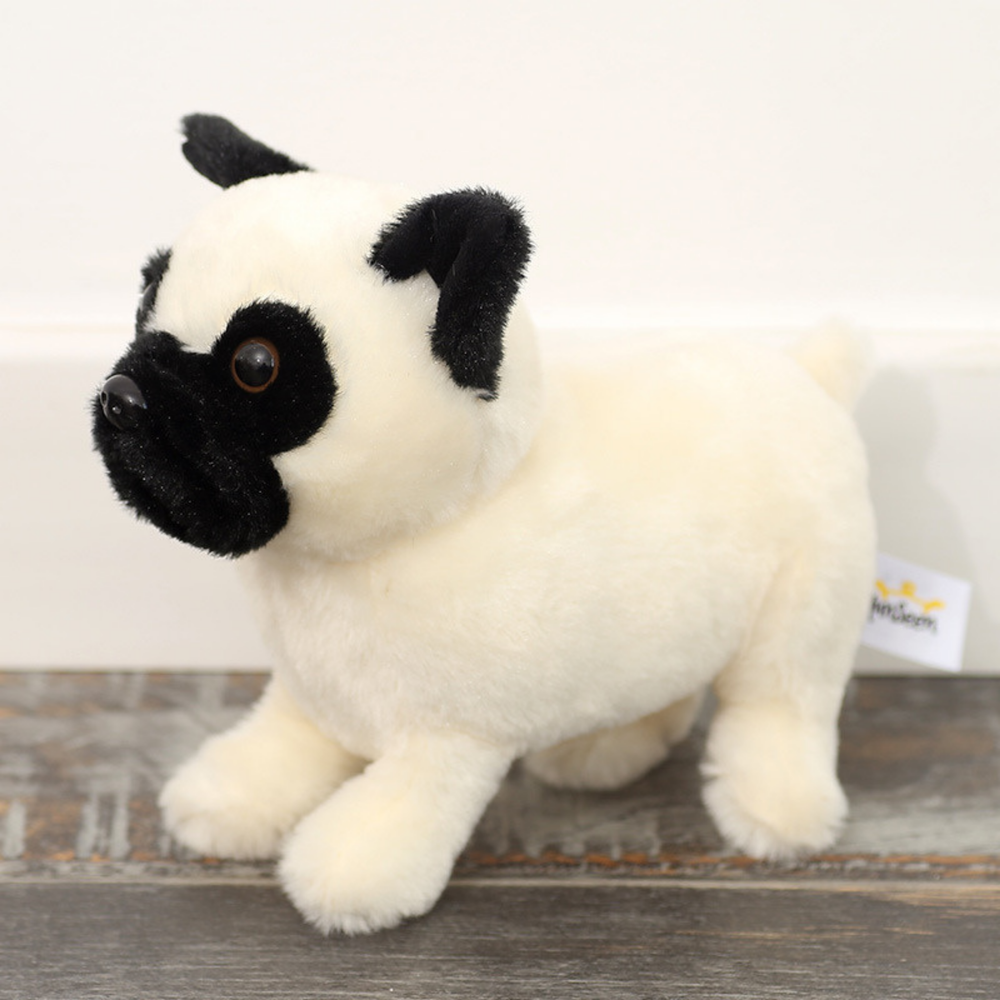 Plišana igračka za maženje pas Mops 19cm