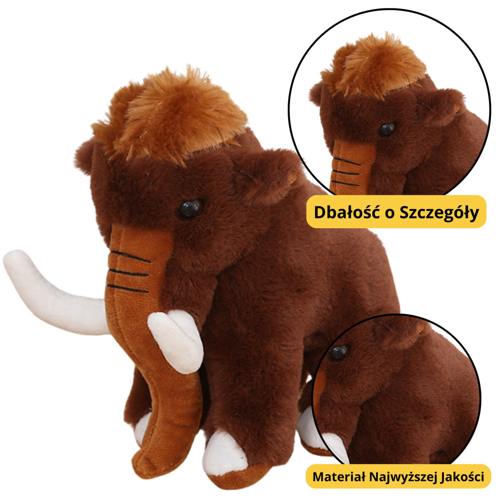 Plišana igračka za maženje mamut 20cm