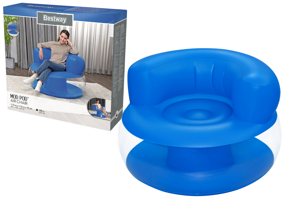 Fotelja na napuhavanje Bestway MOD POD - plava