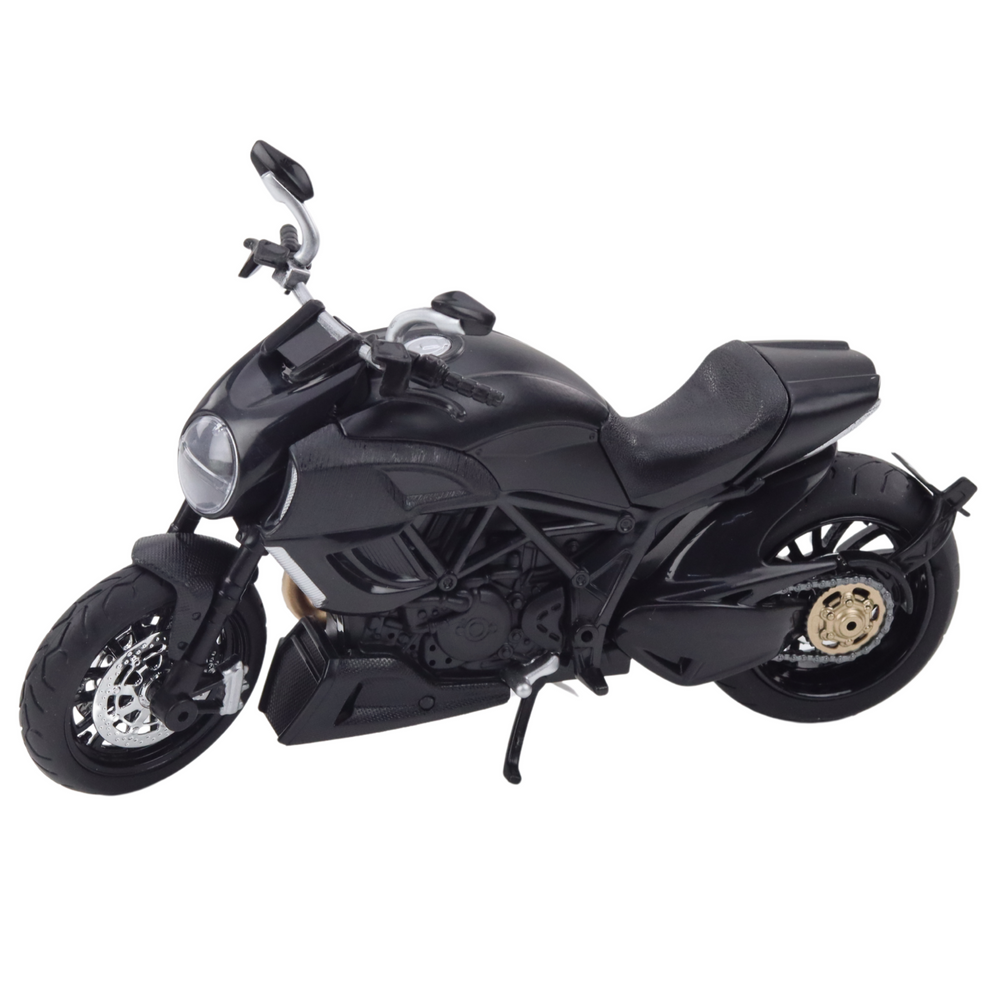 Metalni motor za igru sa zvučnim i svjetlosnim efektima 1:12 - crni sa zlatnim elementima