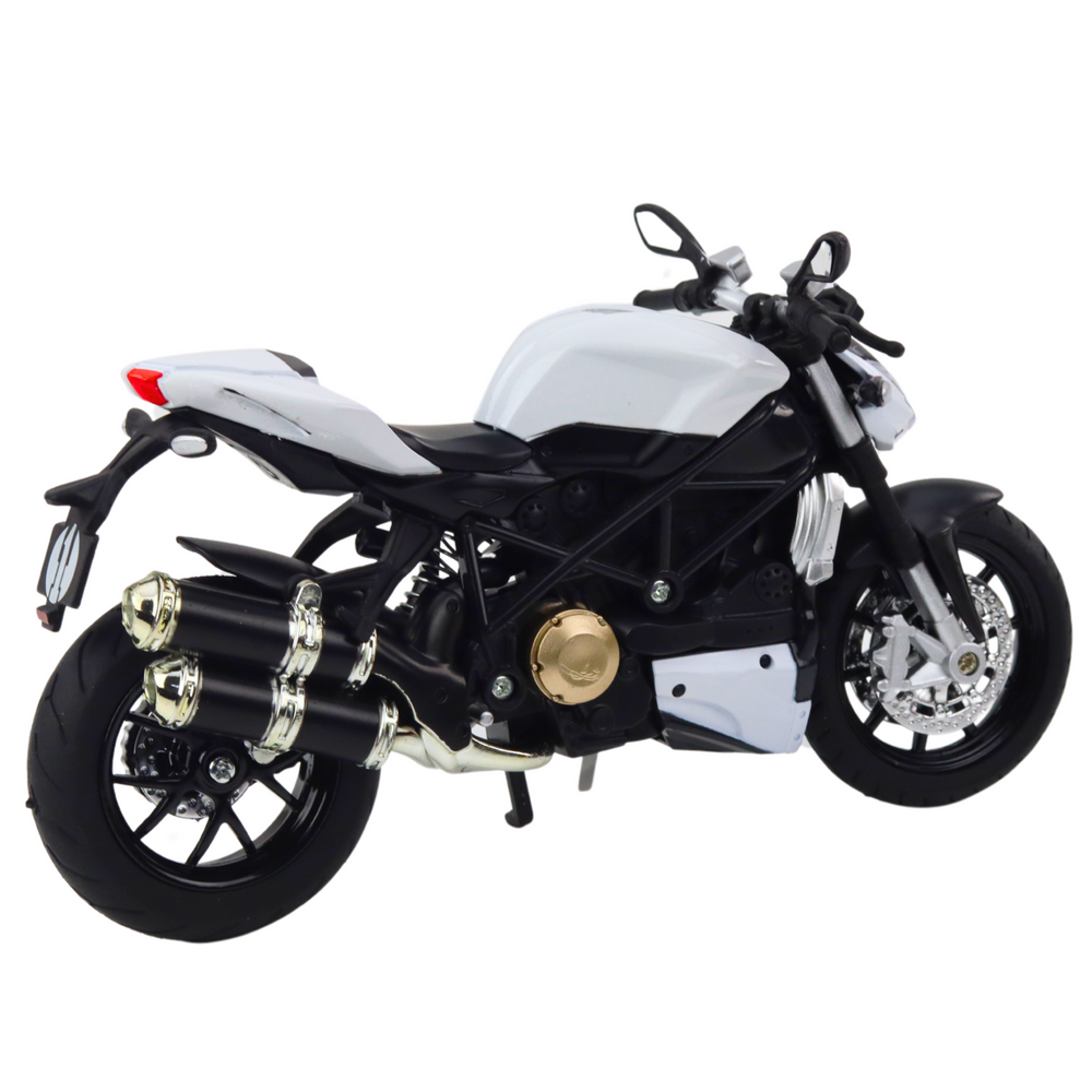 Metalni motor za igru sa zvučnim i svjetlosnim efektima 1:12 - bijelo/crnii