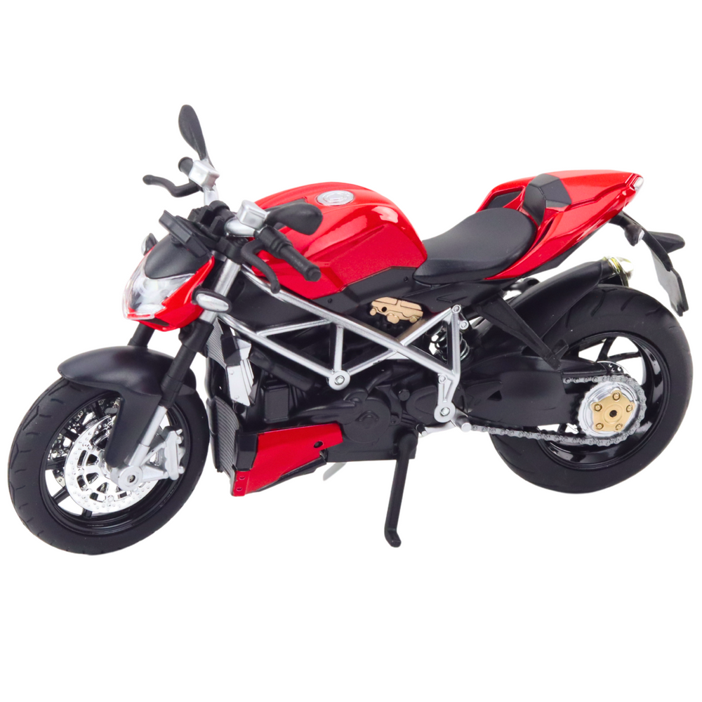 Metalni motor za igru sa zvučnim i svjetlosnim efektima 1:12 - crno/crveni