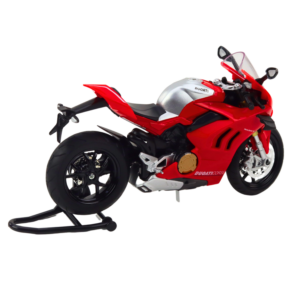 Metalni motor za igru sa zvučnim i svjetlosnim efektima 1:12 - crveno/bijeli