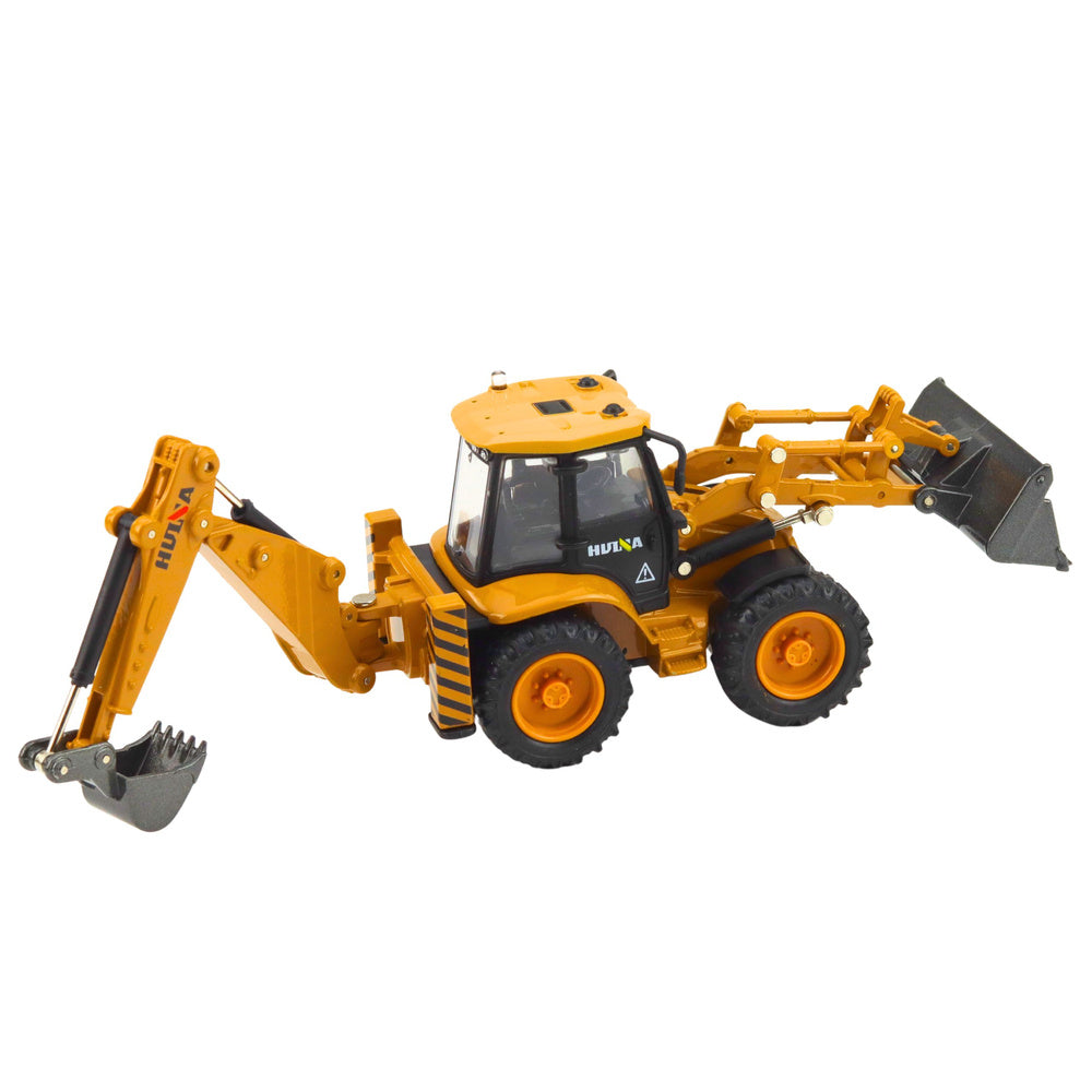 Metalni bager utovarivač Huina 1:50 - žuti
