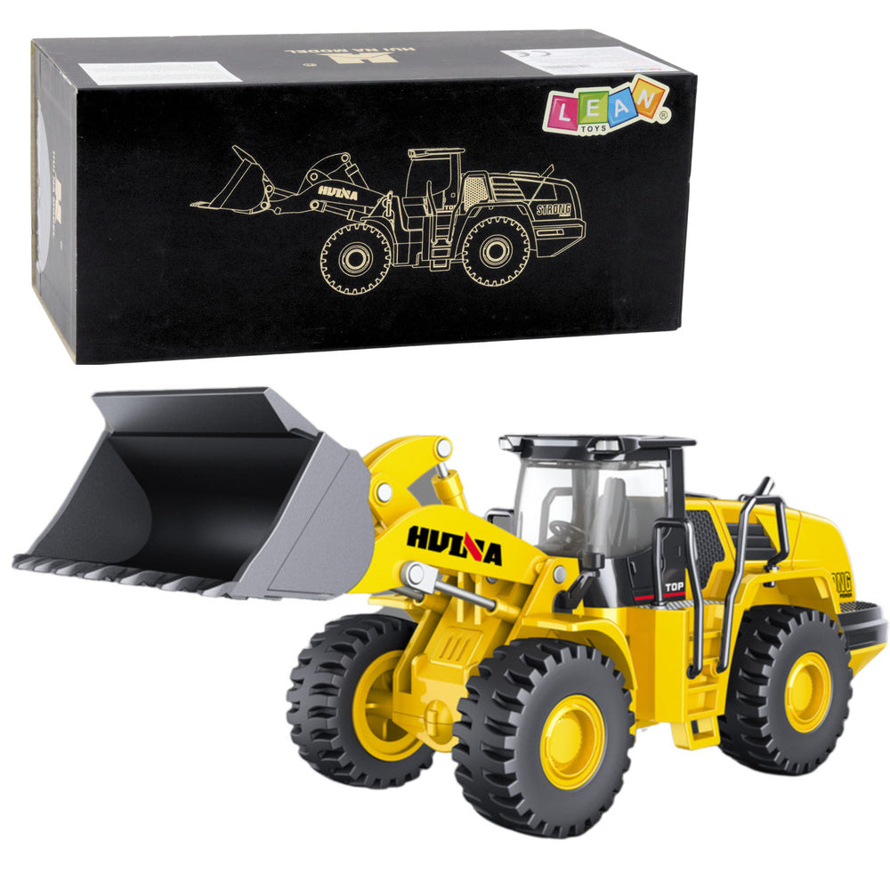 Metalni utovarivač za igru Huina 1:50 - žuti