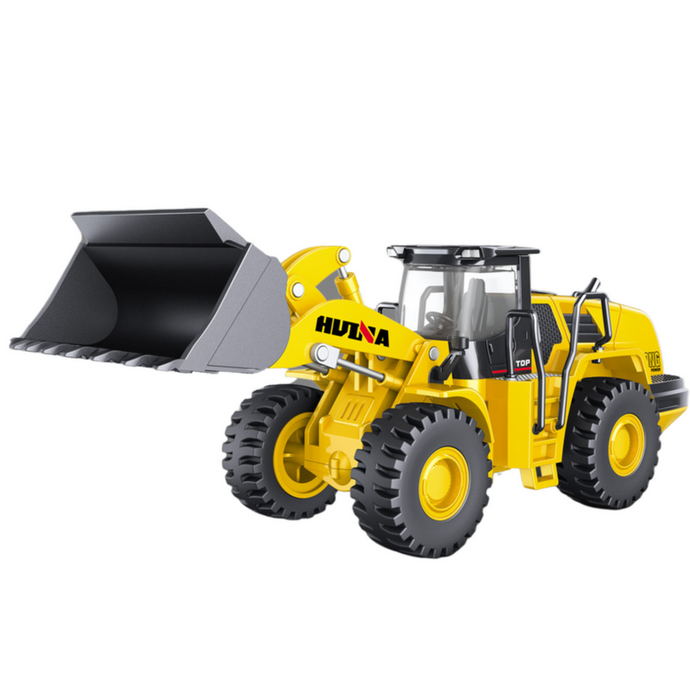 Metalni utovarivač za igru Huina 1:50 - žuti