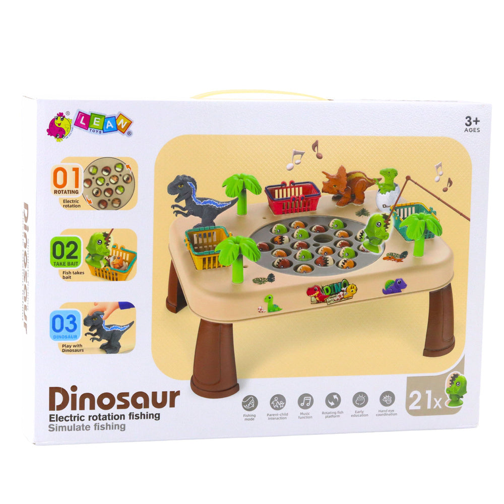 Stol za hvatanje dinosaura sa štapom - bež/smeđi