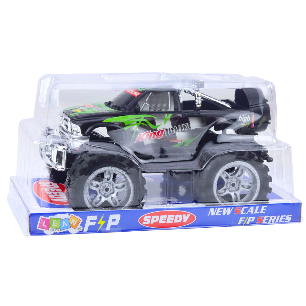 Terenski auto s pogonom KING 27cm - crno/zeleni