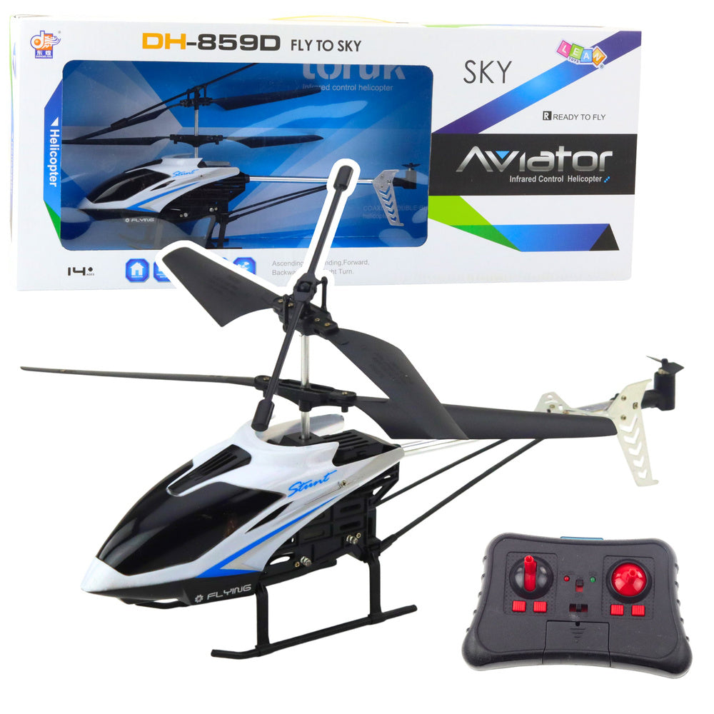 Helikopter na daljinsko upravljanje Aviator DH-859D LED 360° - plavi