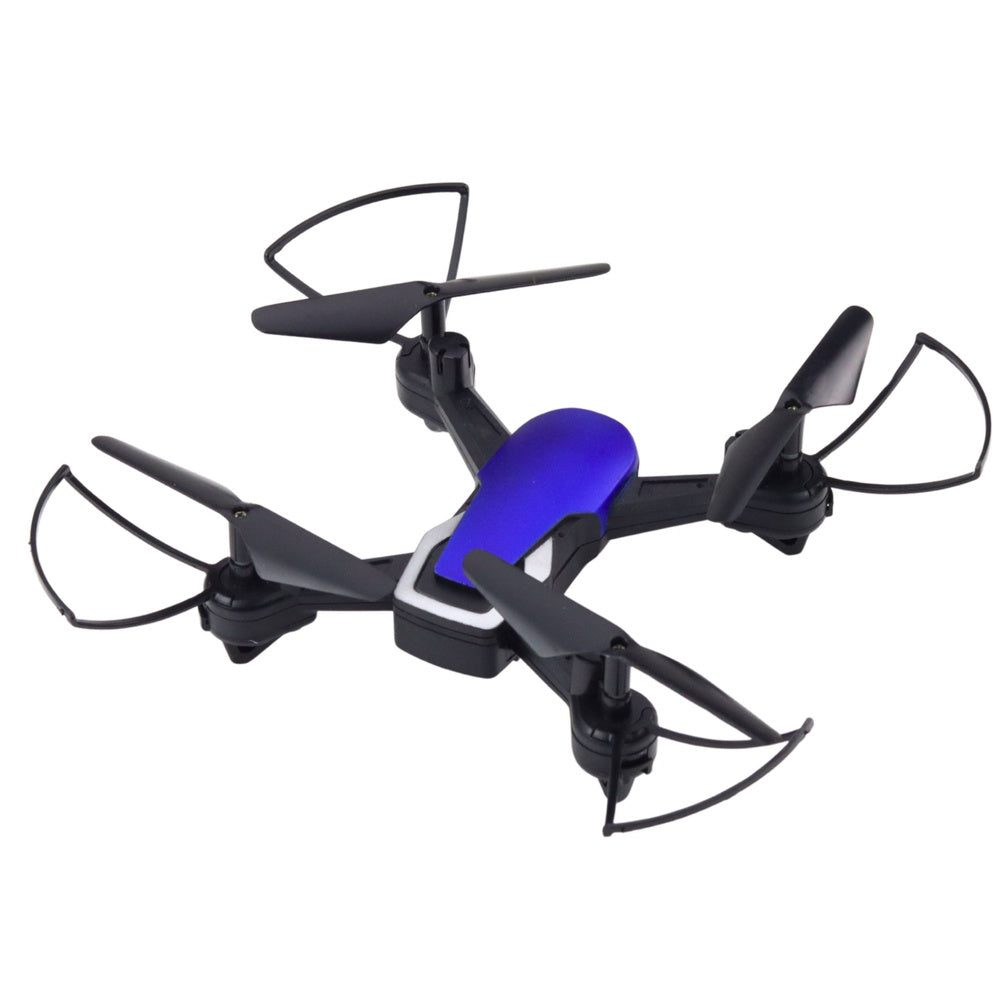 Dron na daljinsko upravljanje Six-Axis Falcon s LED svjetlima - crno/plavi