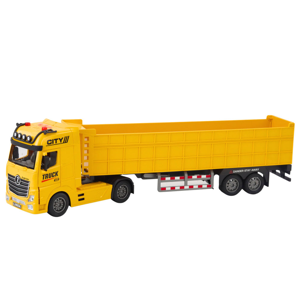 Veliki žuti kamion sa prikolicom  DUMP - 58 cm