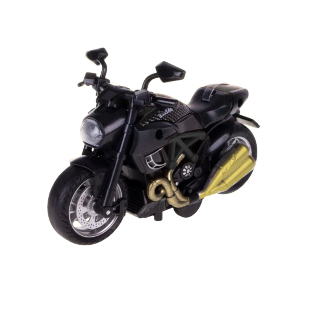 Metalni motor za sastavljanje 1:14 DIY - Crno/zlatnii