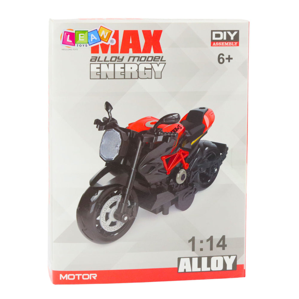 Metalni motor za sastavljanje 1:14 DIY - crno/zlatni
