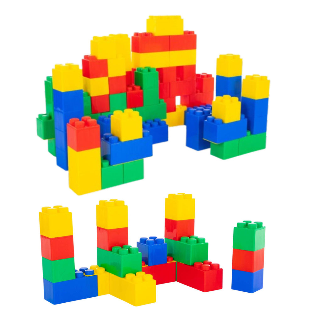 Šareni set kockica za slaganje sa 20 elemenata - 28.5x9x9 cm