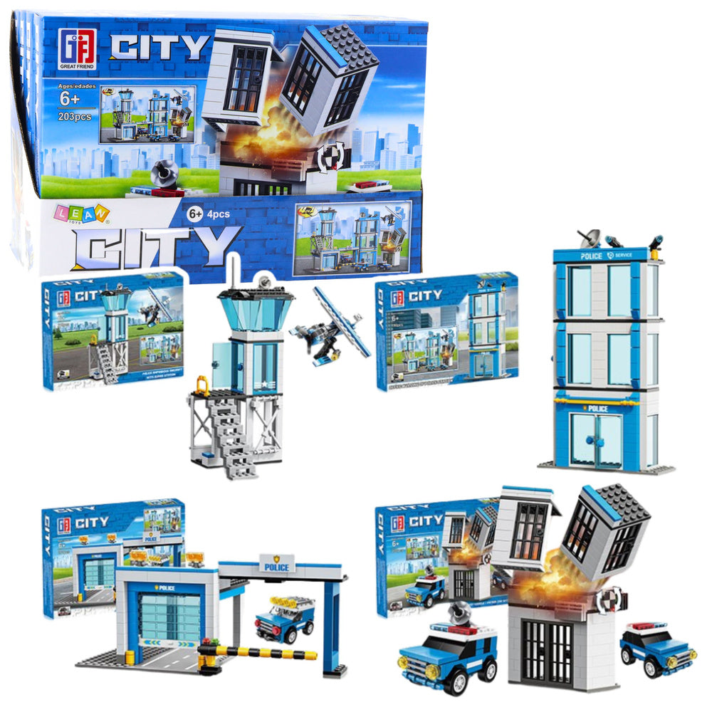 Set kockica za slaganje Police Station - 190-213 elemenata - set se odabire nasumično