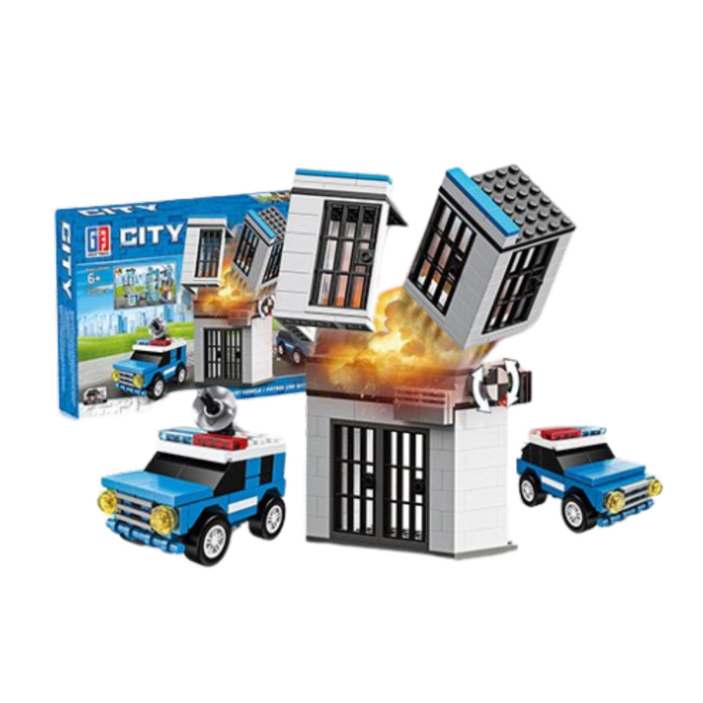 Set kockica za slaganje Police Station - 190-213 elemenata - set se odabire nasumično