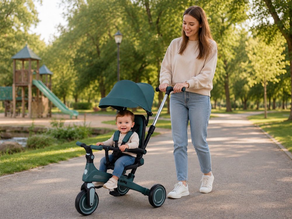 Tricikl Tiny Bike GrowUp 5u1 green