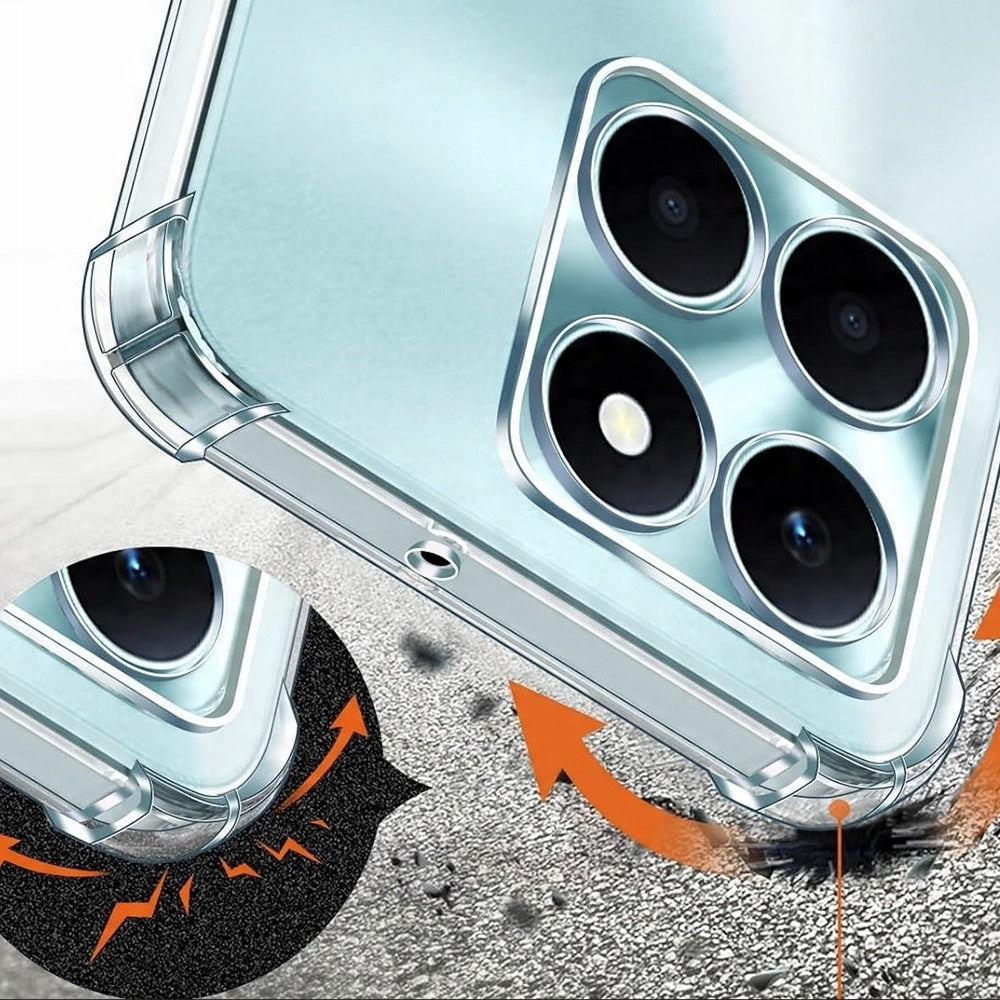 Techsuit Shockproof Clear Silicone průhledné nárazuvzdorné pouzdro pro Honor X6c