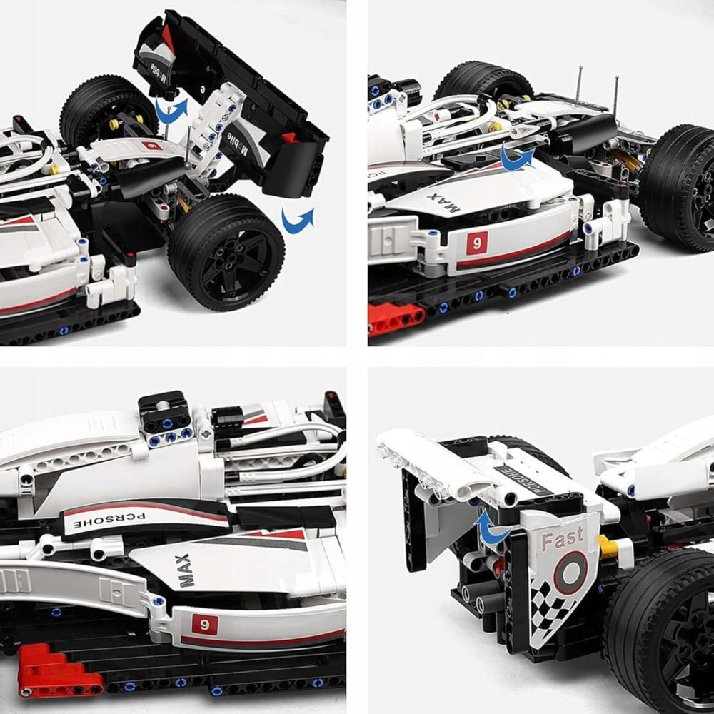 Kockice za slaganje Formule F1 sa 1235 elementa - bijela