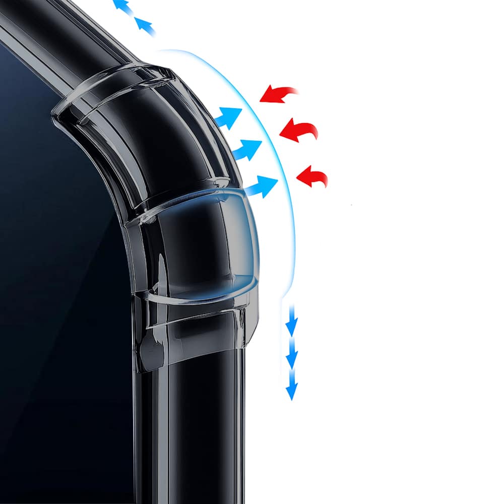 Techsuit nárazuvzdorný průhledný silikonový ochranný kryt MagSafe pro Honor 400 – kouřově černý