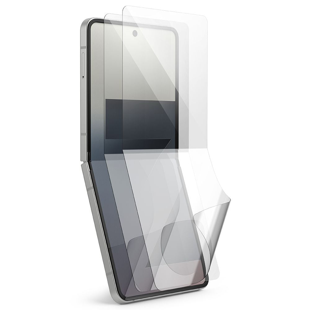 Ringke - Dual Easy Pro fólie (2 ks) pro Samsung Galaxy Z Flip7 - průhledná
