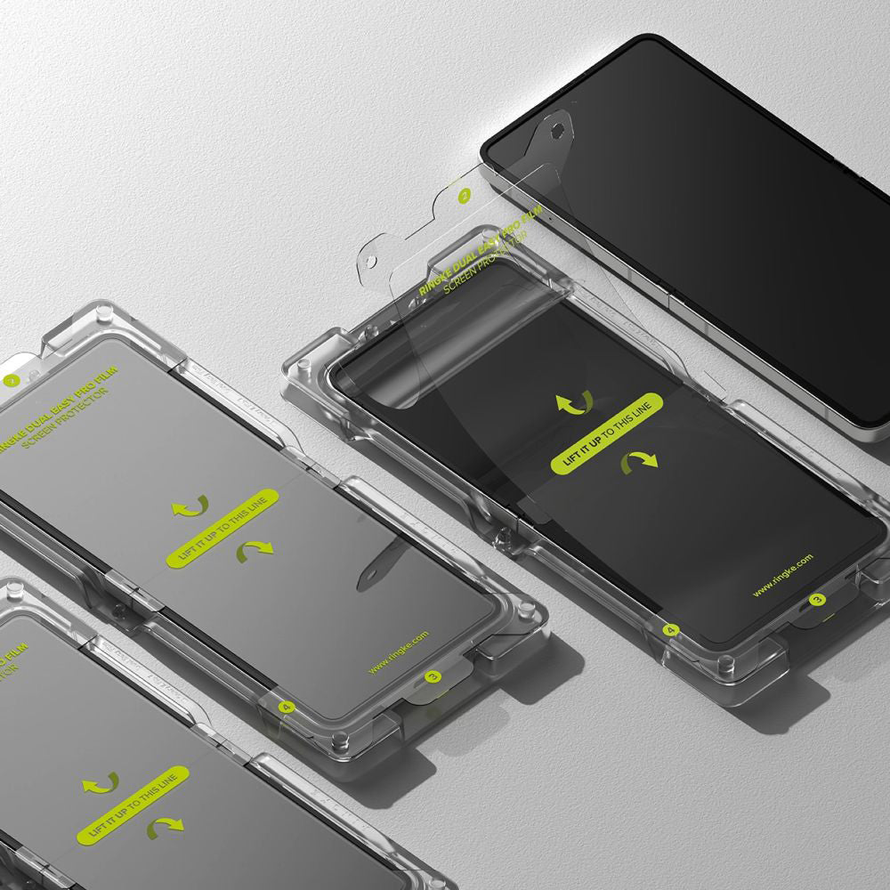Ringke - Dual Easy Pro fólie (2 ks) pro Samsung Galaxy Z Flip7 - průhledná