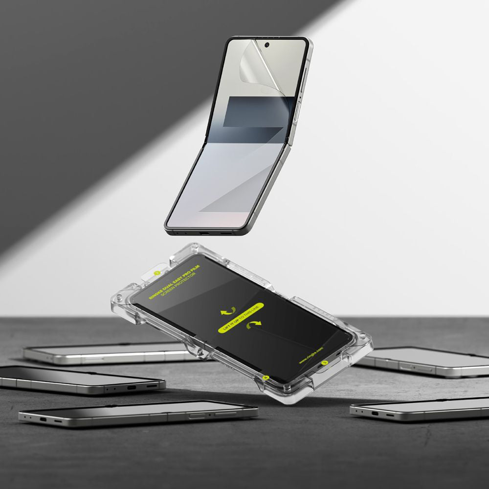 Ringke - Dual Easy Pro fólie (2 ks) pro Samsung Galaxy Z Flip7 - průhledná