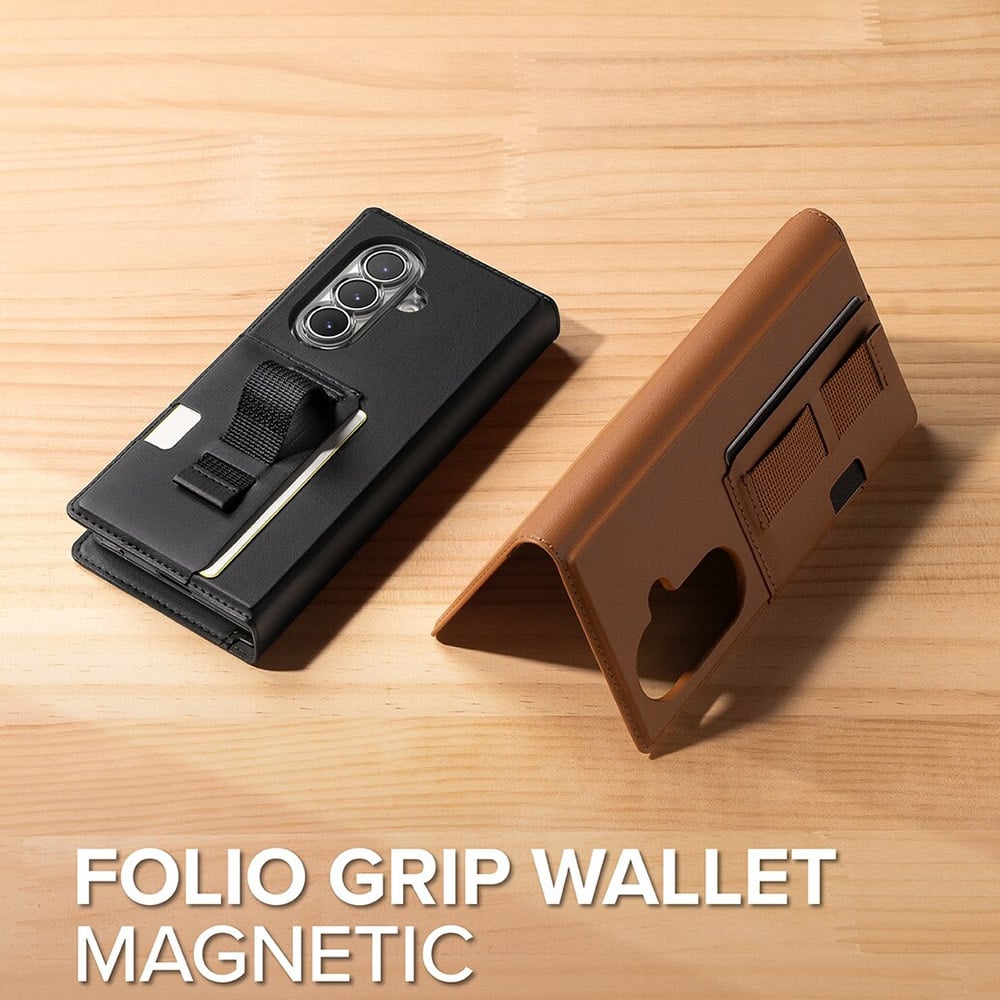 Ringke – Magnetická peněženka Folio Grip pro Samsung Galaxy Z Fold 7 – černá
