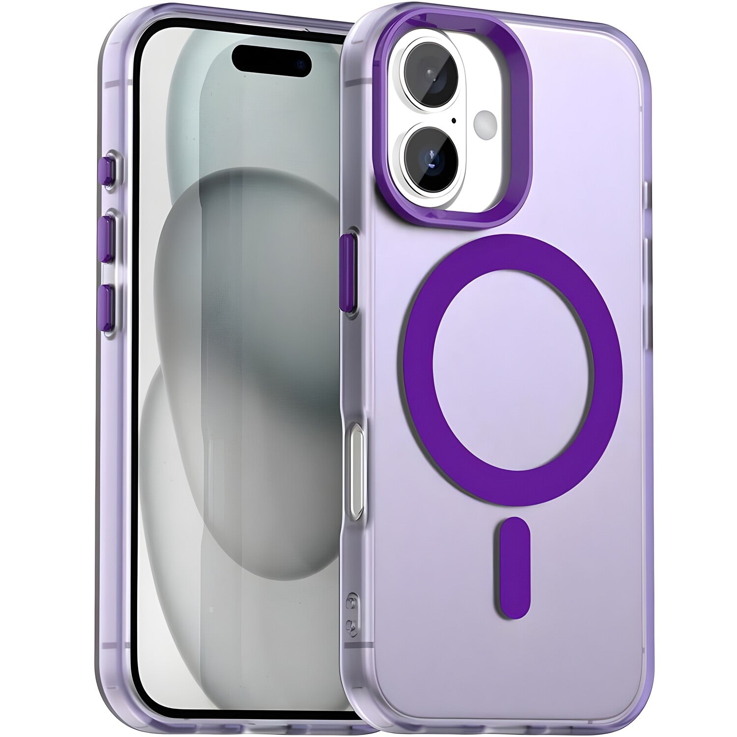 Techsuit - CandyCase MagSafe maska za Apple iPhone 17 - Ljubičasta KP38513
