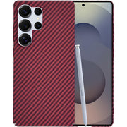 Maska Techsuit Carbonite FiberShell za Samsung Galaxy S25 Ultra - Crvena KP38080