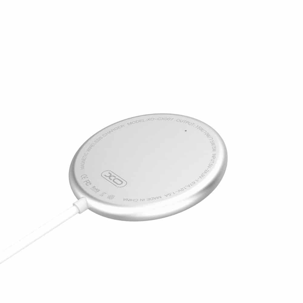 Bezdrátová nabíječka XO 15W CX008 magnetická bílá