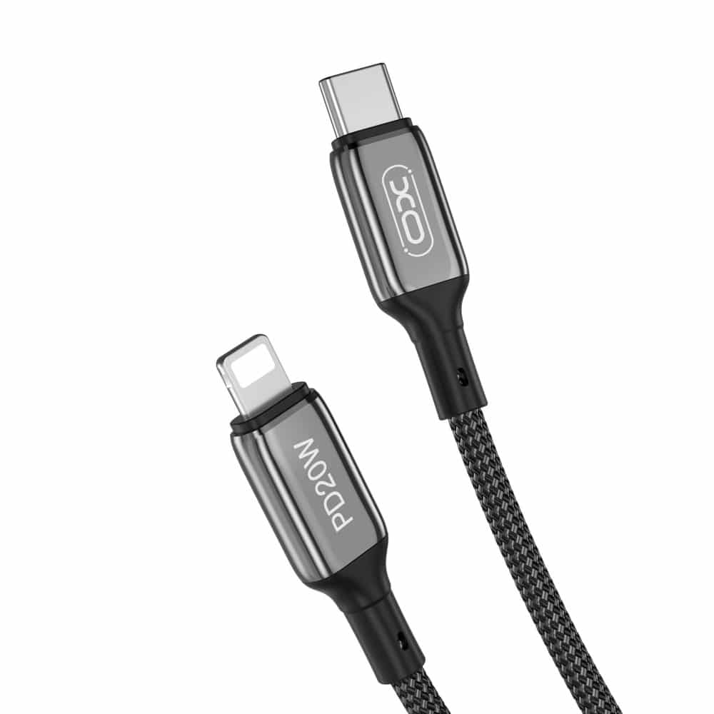 XO kabel NB-Q180A USB-C - Lightning 1m 20W černý