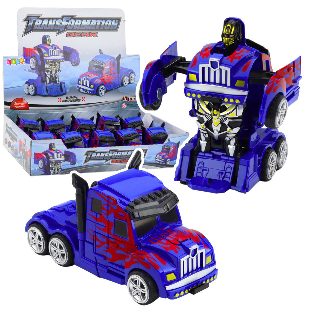 Kamion-robot s pogonom na trenje - plavi